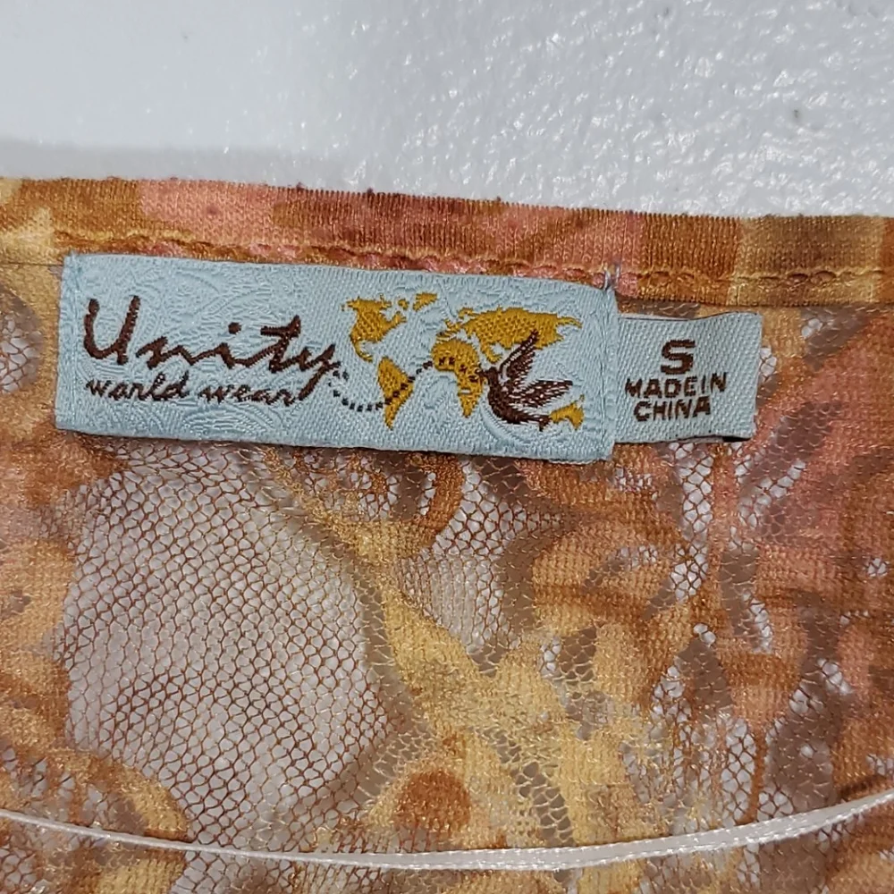 Unity World Wear Blouse Size Small - Picture 5 of 12